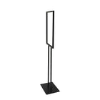 Futech BH-22F Floor Sign Holder, 54" x 14" x 10", Matte Black-Assembly required