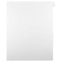 Mark Maker Legal Exhibit Index Tab White Single Tabs, 1/25th Cut, Letter Size, No Holes, Number 1, 25 Pack-White Single Tabs, 1/25th Cut