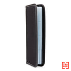 Bugatti Business Card Holder, Black, 128 Card Capacity-Polyester and Synthetic Leather