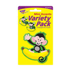 Trend Enterprises 3" DieCut Monkeys and Bananas Mini Accents, 216 Pack (T-10818)-Features images of monkeys to enhance classroom decor