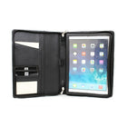 Ashlin Aereo Zippered Case for 9.7" iPad Air/iPad Pro - Black-Includes 4 card pockets and ID pocket.