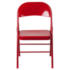 Flash Furniture HERCULES Series Double Braced Metal Folding Chair - Red-Metal Folding Chair