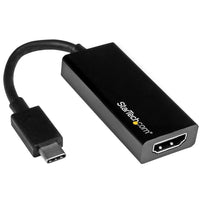StarTech USB-C to HDMI Adapter, Black (CDP2HD)-Connect your MacBook, Chromebook or laptop with USB-C to an HDMI projector or television