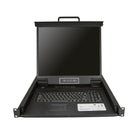 StarTech 8-Port Rackmount KVM Console for Server Rack, 19 in. (RKCONS1908K)-Reduce your server room clutter with a 1U rack-mount design