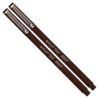 Marvy Uchida Felt-Tip Pen – Ultra Fine – Brown – 2 Pack-Colour: Brown