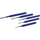 Gray Tools 5 Piece Pin Punch Set-Contains: 1/8, 5/32, 3/32, 3/16, & 1/4" Pin Punches.