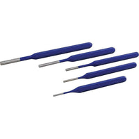 Gray Tools 5 Piece Pin Punch Set-Contains: 1/8, 5/32, 3/32, 3/16, & 1/4" Pin Punches.