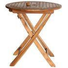 Cathay Importers Acacia Wood Folding Round Table, 27.5"Dia x 29"H-Easy to fold up table Convenient for storage 