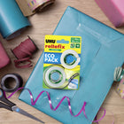 UHU Rollafix Tape Adhesive with Refill - 25m x 19mm-Solvent free