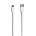 NXT Technologies 6 ft Braided USB-C to USB-A Cable - White-6' braided cable resists snags and tangles