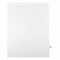 Mark Maker Legal Exhibit Index Tab White Single Tabs, 1/15th Cut, Letter Size, No Holes, Number 28, 25 Pack-White Single Tabs, 1/15th Cut