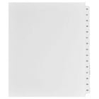 Mark Maker Legal Exhibit Index Tab Set of White Single Tabs, 1/15th Cut, Letter Size, No Holes, Number 46 - 60-White Single Tabs, 1/15th Cut