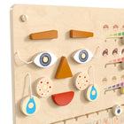Flash Furniture Bright Beginnings Commercial Grade STEAM Wall Activity Board - Natural Finish and Multicolor Accents (MKME15273)-Features Visual and Tactile Sensory Output