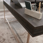 Sauder 60"W Walter Heights L-Desk - Blade Walnut-8