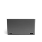 Poppin Large Desk Organizer - Dark Grey-Two small holes in the back let you easily route phone chargers or cables through