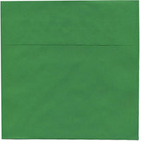 JAM Paper 8.5 x 8.5 Square Envelopes, Brite Hue Christmas Green, 50 Pack (2792295I)-Christmas green brite hue square envelope