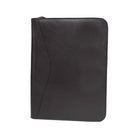 Ashlin Copperfield Zippered Portfolio. Inside Gusseted Pocket. Holds 8.5 x 11 Inches, Black-Classically styled, this zippered executive pad folio hosts a lined letter-sized notepad, a card pocket, an ID display pocket, a pen holder, and two file slots to store important notes and letter-sized documents
