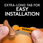 Duracell Hearing Aid Batteries - Orange Size 13 - 8 Pack-Trusted Battery by Hearing Aid Users - Duracell Hearing Aid batteries are color-coded and available in 4 sizes, 10 (Yellow), 312 (Brown), 13 (Orange), and 675 (Blue)