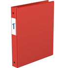 Davis Group Essential Binder, 1.0" Round Ring, Red-Economy 3 Ring Binder, Red, 1" Round Ring, holds up to 200 sheets of paper