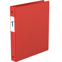 Davis Group Essential Binder, 1.0" Round Ring, Red-Economy 3 Ring Binder, Red, 1" Round Ring, holds up to 200 sheets of paper