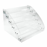 Eddie's Six Tier Acrylic Display Caddy - 12-1/4" W x 10-1/2"D x 8-1/2"H - Clear - 2 Pack-Display Caddy