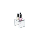 Azar Displays 2"W x 2"H x 2"D Acrylic Riser, 4 Pack (515330)-Stands on 2 legs measuring the length of the unit