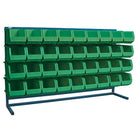 Kleton Louvered Rack & Bins Combinations, 36 Bins, 72" W x 15" D x 40" H-Depth: 15"