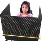 Teacher Created Resources Chalkboard Brights Classroom Privacy Screen - 2 Pack (TCR20763)-Center Panel: 22"W x 16"H, Side Panels: 14"W x 16"H, Assembled: 22"W x 16"H x 14"D