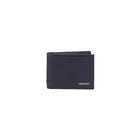Champs Black Label Leather RFID Bi-fold Wallet, Navy-RFID blocking wallet in Gift box