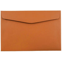 JAM Paper 6 x 9 Booklet Premium Envelopes, Dark Orange, 50 Pack-Dark Orange