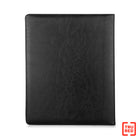 Staples Synthetic Leather Writing Case with Pad - Black-Includes convenient card slots, ID window and pen holder