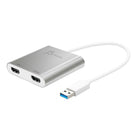 J5Create USB 3.0 To Dual HDMI Multi-Monitor Adapter-USB 3.0 Type-A Male to Dual HDMI Multi Monitor Adapter