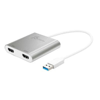 J5Create USB 3.0 To Dual HDMI Multi-Monitor Adapter-USB 3.0 Type-A Male to Dual HDMI Multi Monitor Adapter