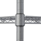 TRINITY 5-Tier Outdoor Wire Shelving Rack with Wheels, Grey (TBF-PS664)-Five consumer-grade 48" x 18" shelves