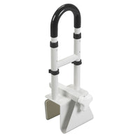 Drive Medical Adjustable Height Bathtub Grab Bar Safety Rail-White, Steel