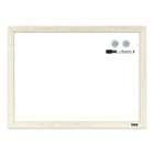 Quartet Wood Finish Frame Magnetic Dry-Erase Board - 24" x 36" - Assorted-Magnetic painted steel dry-erase board suited for people looking for on-trend, fashionable ways to decorate bedrooms and living areas