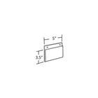 Azar Displays 3.5" x 5" Horizontal Wall Mount Acrylic Sign Holder, Clear, 10 Pack (162725)-Can be used on pegboard, slatwall, gridwall, or on a wall with screws