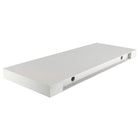 kieragrace Stockholm Aberg Floating Shelf w/ LED Light - White, 24", Matte Finish-Battery powered: the wooden shelf comes with one light powered by 3 x AA batteries (not included). easy to operate, just touch the center of the light to turn it on, press again to turn it off