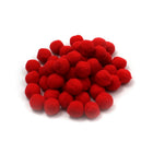 Charles Leonard Creative Arts Pom-Poms Furry Balls, Red, 1", 600 Pack (CHL69530)-Pom-poms furry balls are perfect for making dolls and ornaments