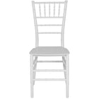 Flash Furniture HERCULES Series White Resin Stacking Chiavari Chair - 2 Pack-Set of 2 Chiavari Chairs