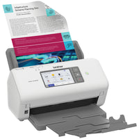 Brother ADS-4700W Professional Desktop Scanner for Business Workgroups-Scans single and double-sided in a single pass up to 40 ppm.