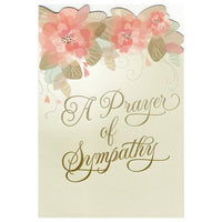 Rosedale 5-1/2" x 8" A Prayer Of Sympathy Greeting Cards And Envelopes, 12 Pack (17558)-Printed on premium uncoated card stock