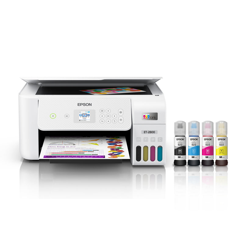 Epson EcoTank ET-2800 Colour All-in-One Printer - White | staples.ca