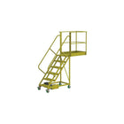 Tri-Arc Unsupported 60" Cantilever Rolling Ladder, Serrated, 92" x 30" (UCU500640242)-Frame Material: Steel