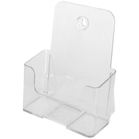 Eddie's Hang-Up Display Ltd. Countertop and Wallmount Brochure Literature Holder - Clear - 6.75"W - 20 Pack-Literature Holder