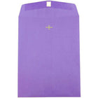 JAM Paper Recycled Coloured Envelopes with Clasp - 9" x 12" - Violet Purple - 50 Pack-Colour: Violet Catalog Envelope with Clasp