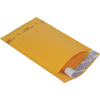 Staples Professional Kraft Bubble Mailer Envelopes #0 - 6.5" L x 10" W - Pull-Tab Strip - 250 Pack-#0, 6.5" x 10"