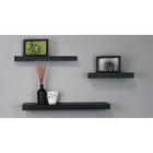 nexxt Maine Wall Shelf, Set of 3, 5" Deep Wall Ledges, 12", 16" & 24", Black-Material: floating wall shelves are made of high-quality, durable medium-density fiberboard (MDF) that provides stability. rely on the shelf to keep your items safe and sound, with a visually pleasing finish