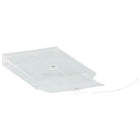 JAM Paper Plastic Envelopes with Button and String Tie Closure, Open End, 6.25 x 9.25, Clear Poly, 12 Pack (472B1CL)-Material: plastic