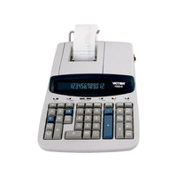 Victor 2-Colour Commercial Ribbon Printing Calculator, 12-Digit Display (1560-6)-Computes present investment value and/or future worth, prints or displays a partial or entire amortization schedule for loan calculations